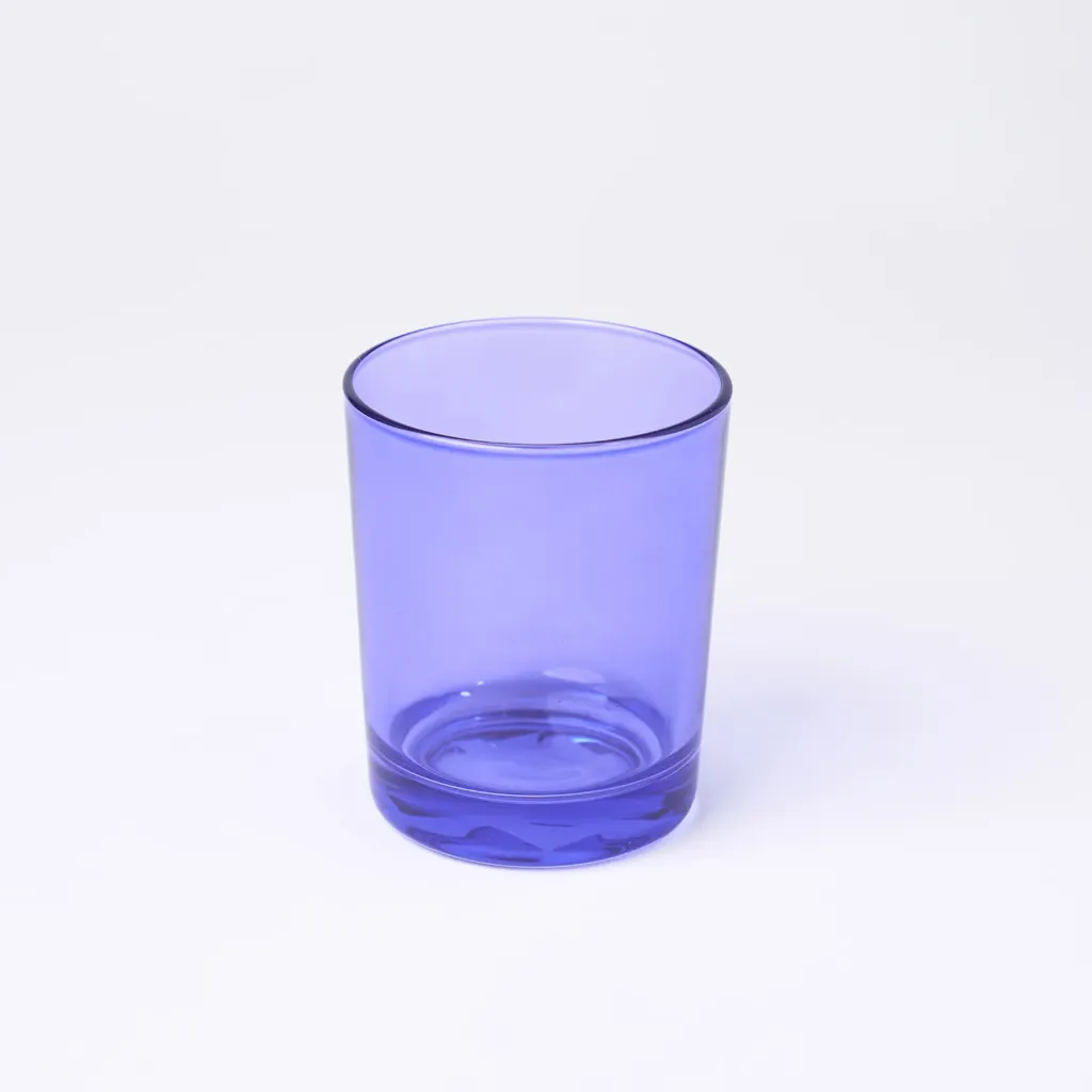 Kleurstaal op glas | Blauw