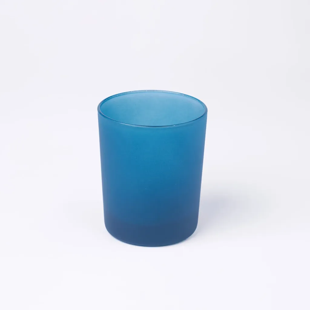 Kleurstaal op glas | Blauw