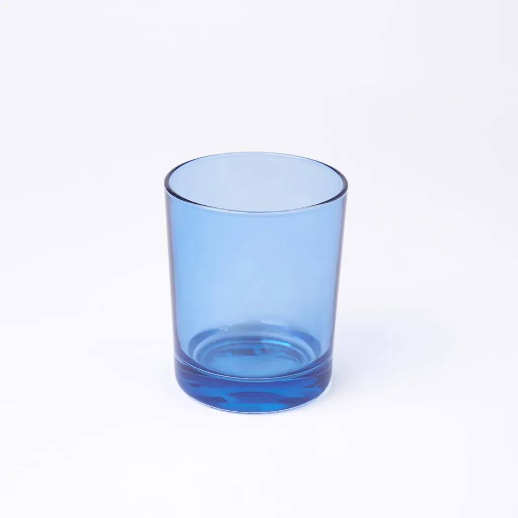 Kleurstaal op glas | Blauw