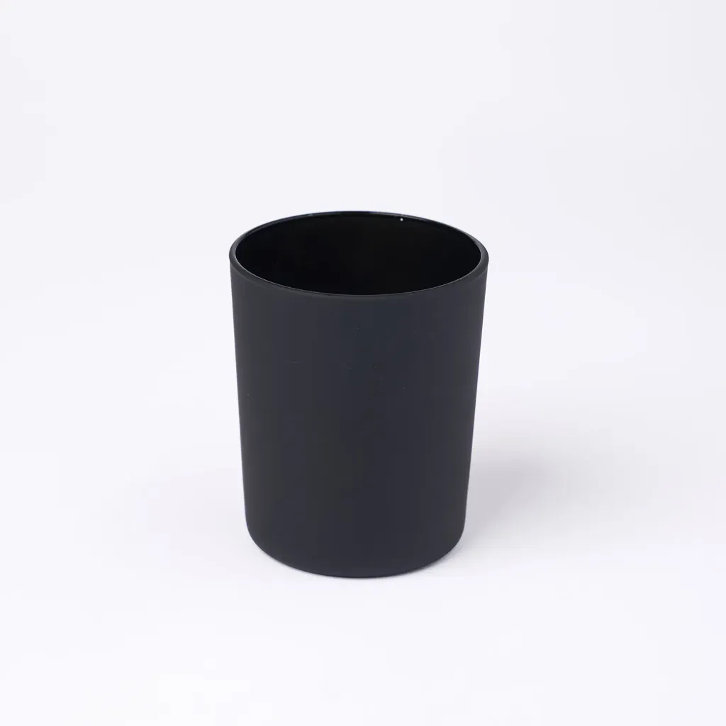 Kleurstaal op glas | Zwart