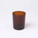 Kleurstaal op glas | Bruin