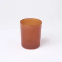 Kleurstaal op glas | Bruin