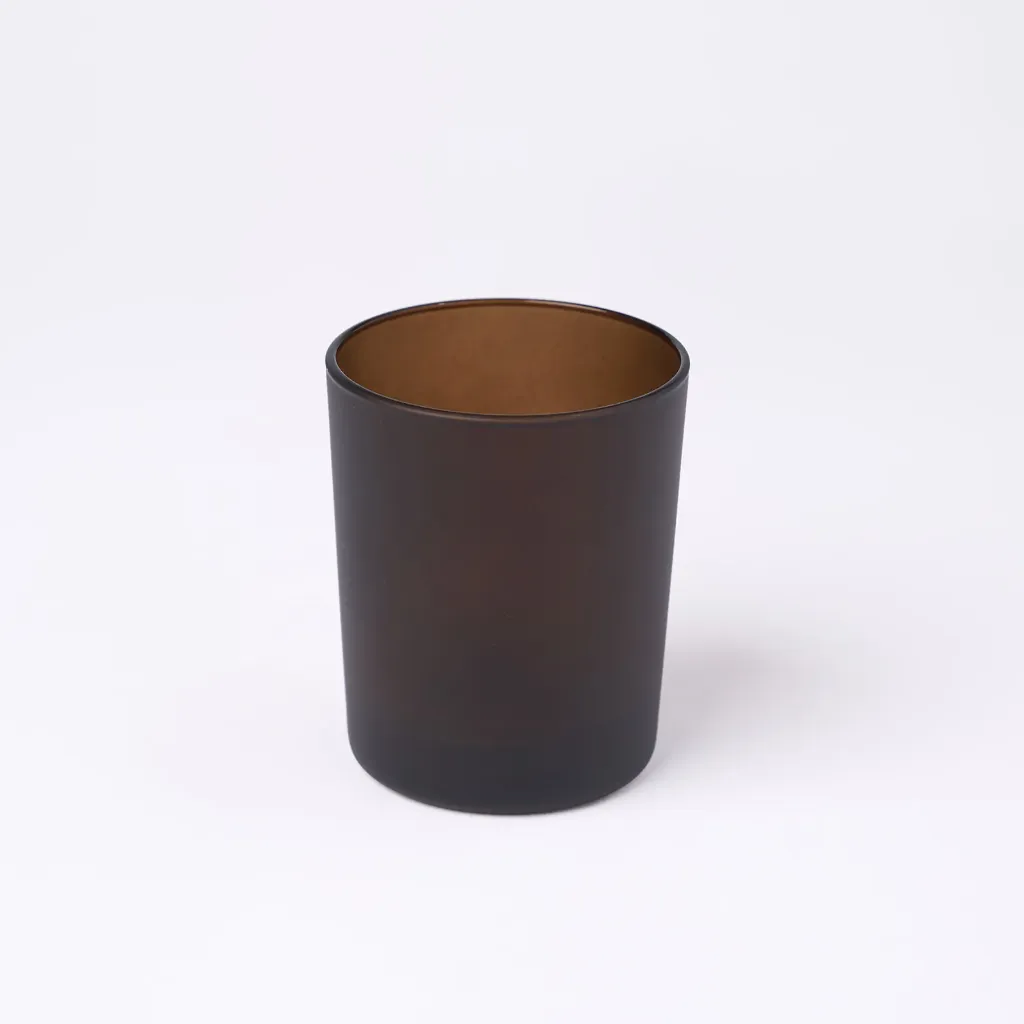 Kleurstaal op glas | Bruin