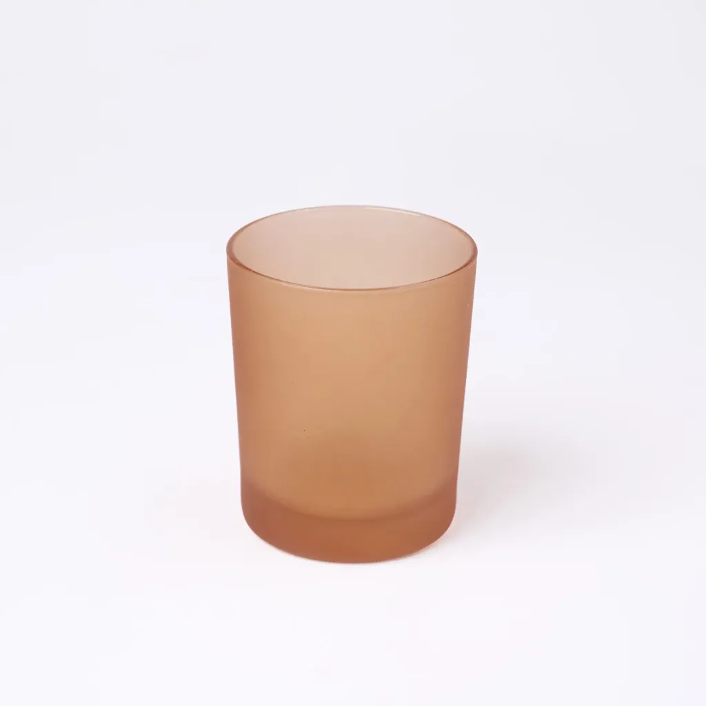 Kleurstaal op glas | Bruin