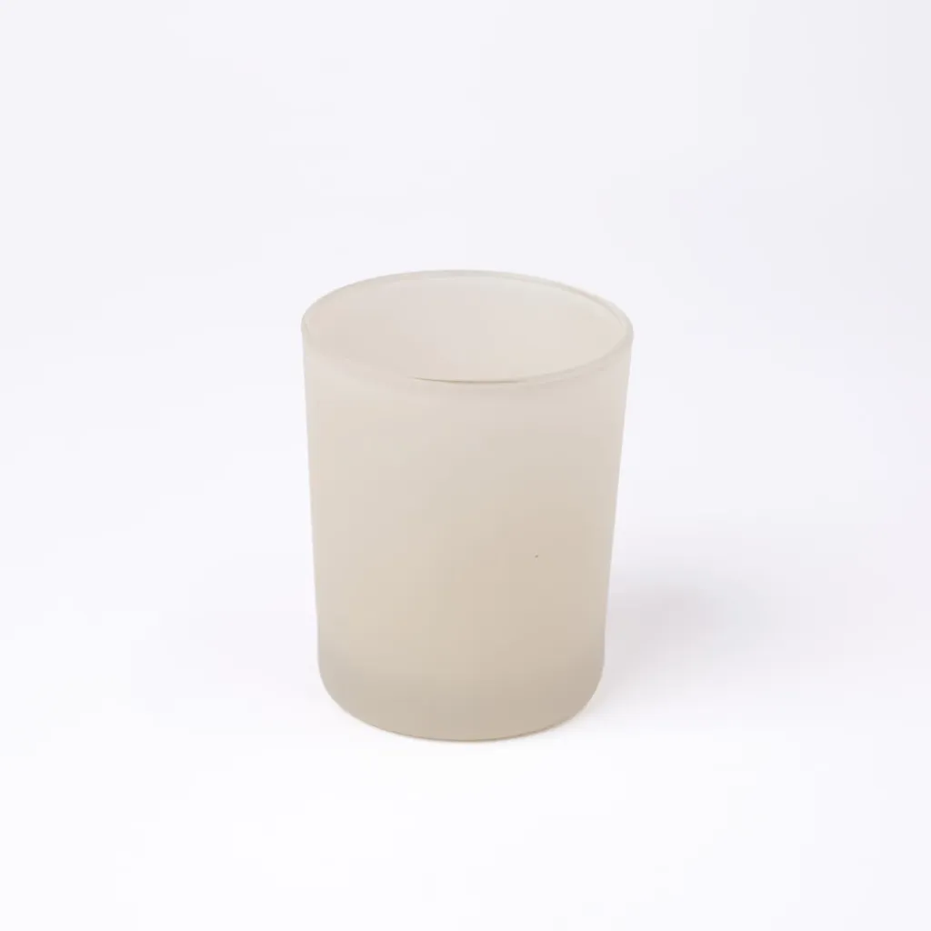 Kleurstaal op glas | Nude