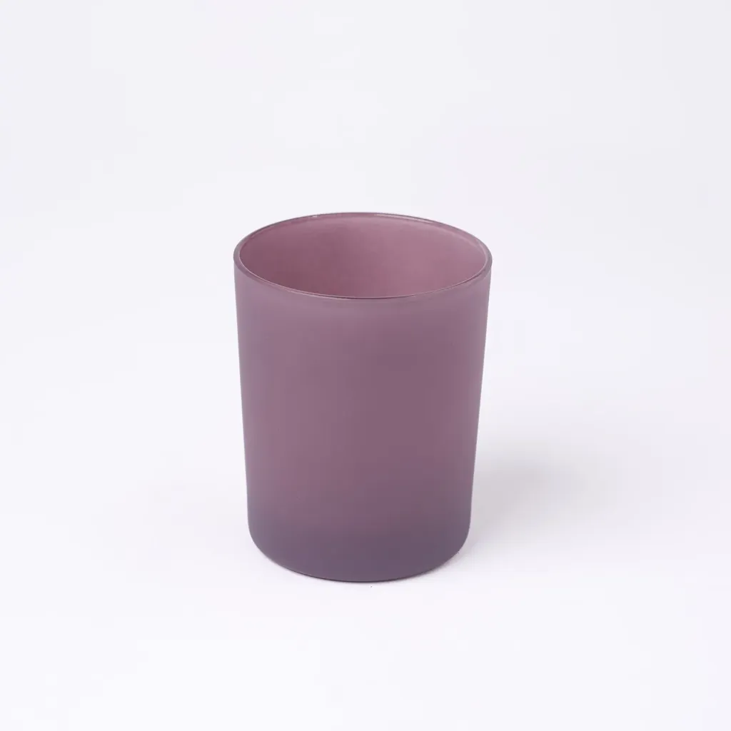 Kleurstaal op glas | Paars