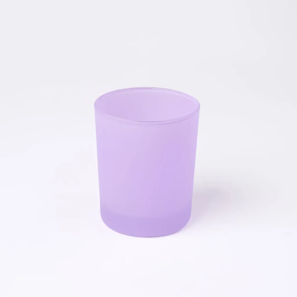 Kleurstaal op glas | Paars