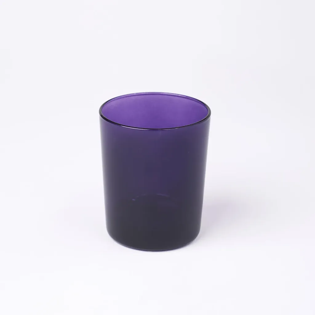 Kleurstaal op glas | Paars