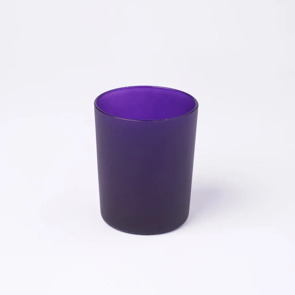 Kleurstaal op glas | Paars