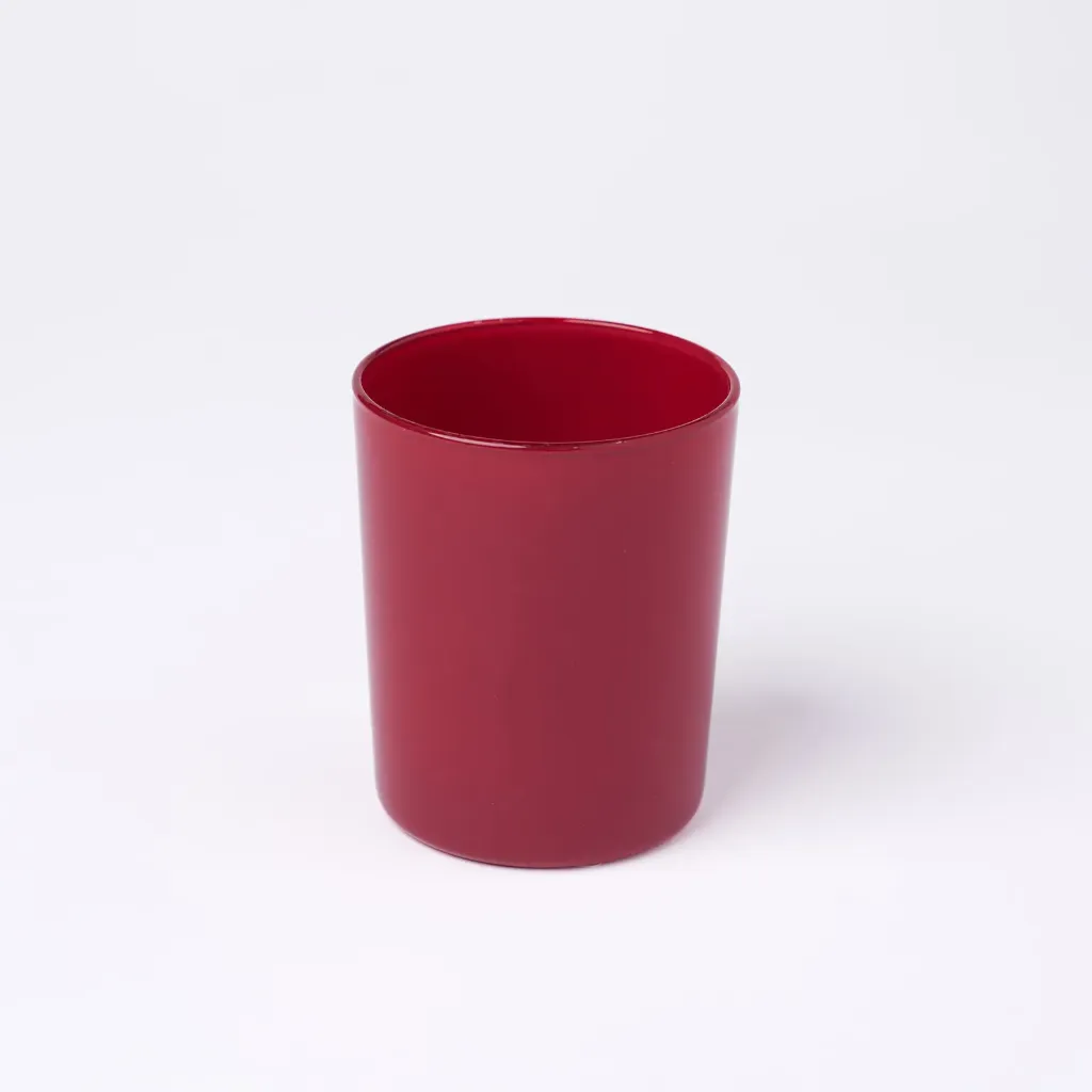 Kleurstaal op glas | Rood