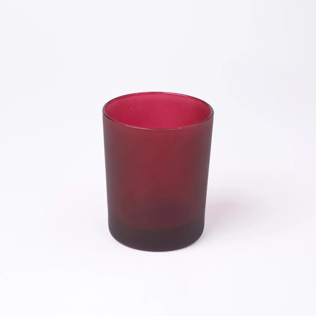 Kleurstaal op glas | Rood