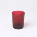 Kleurstaal op glas | Rood