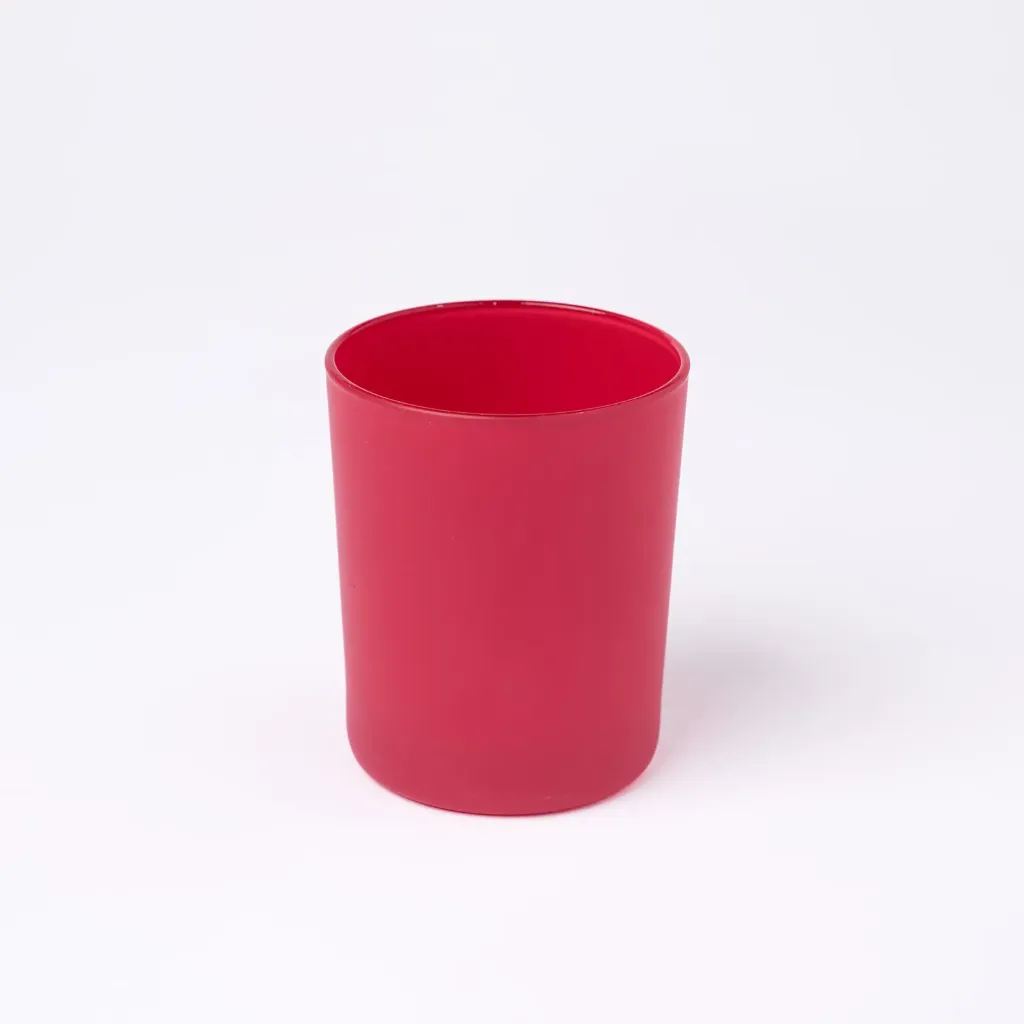 Kleurstaal op glas | Rood