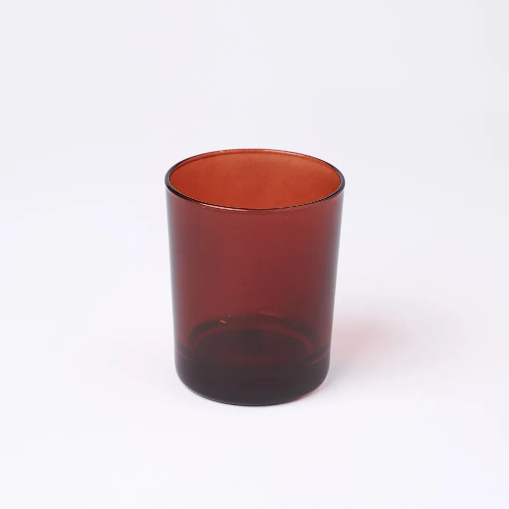 Kleurstaal op glas | Rood