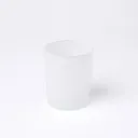 Color swatch on glass | White