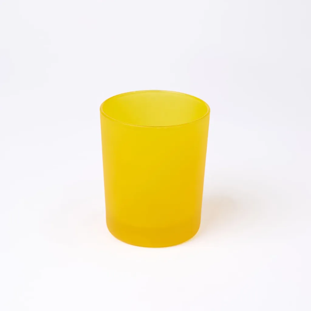 Kleurstaal op glas | Geel & Oranje