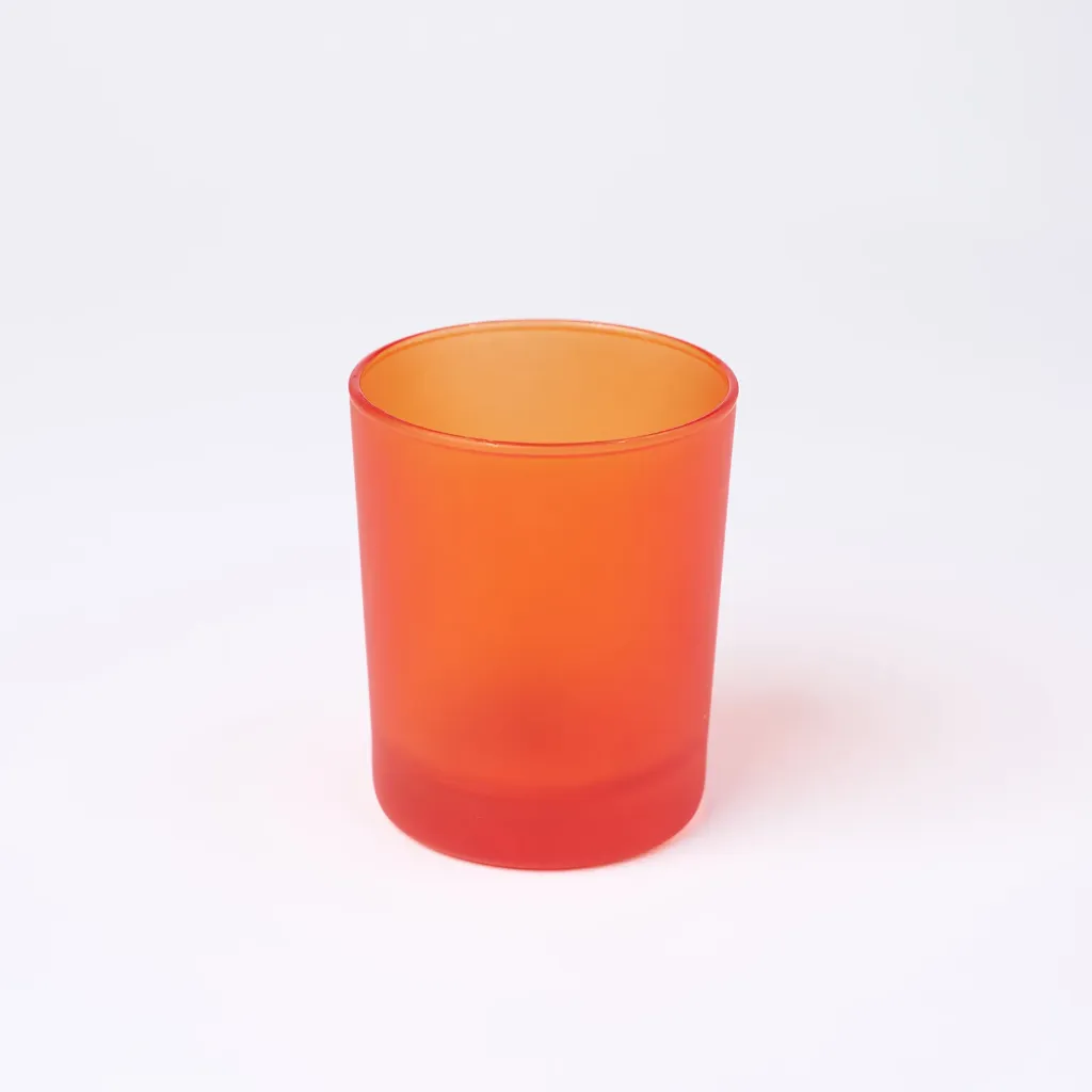 Kleurstaal op glas | Geel & Oranje