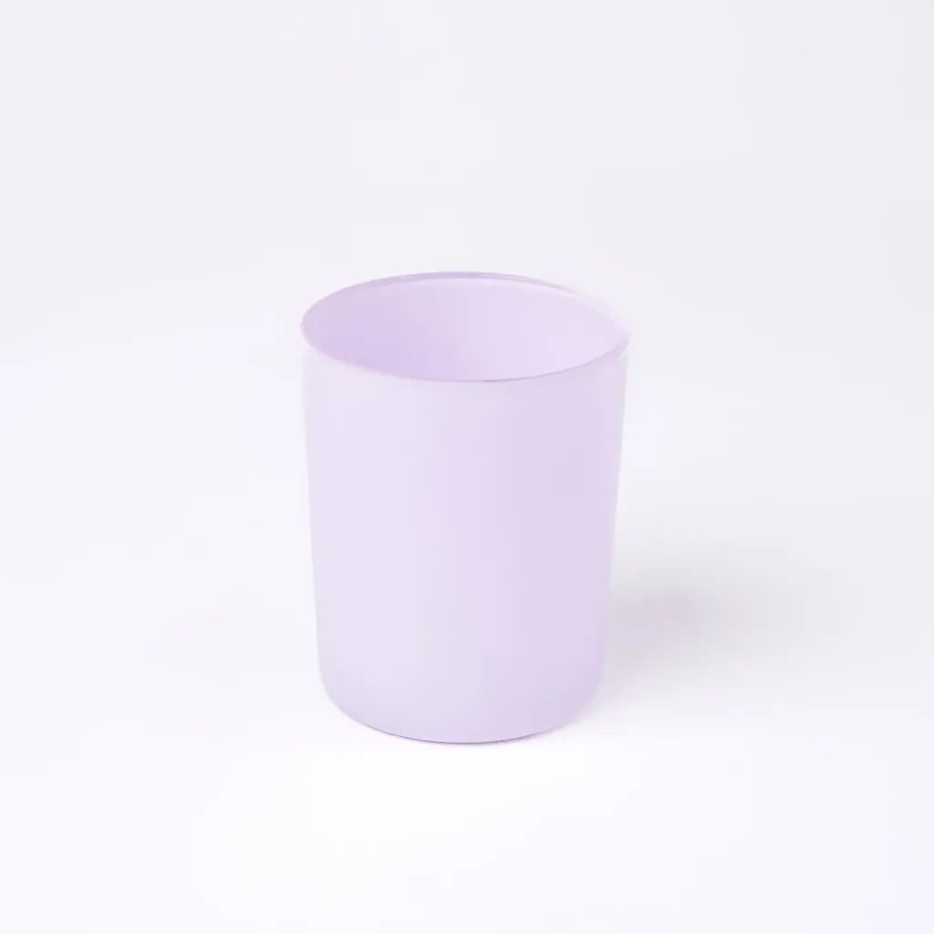 Kleurstaal op glas | Paars