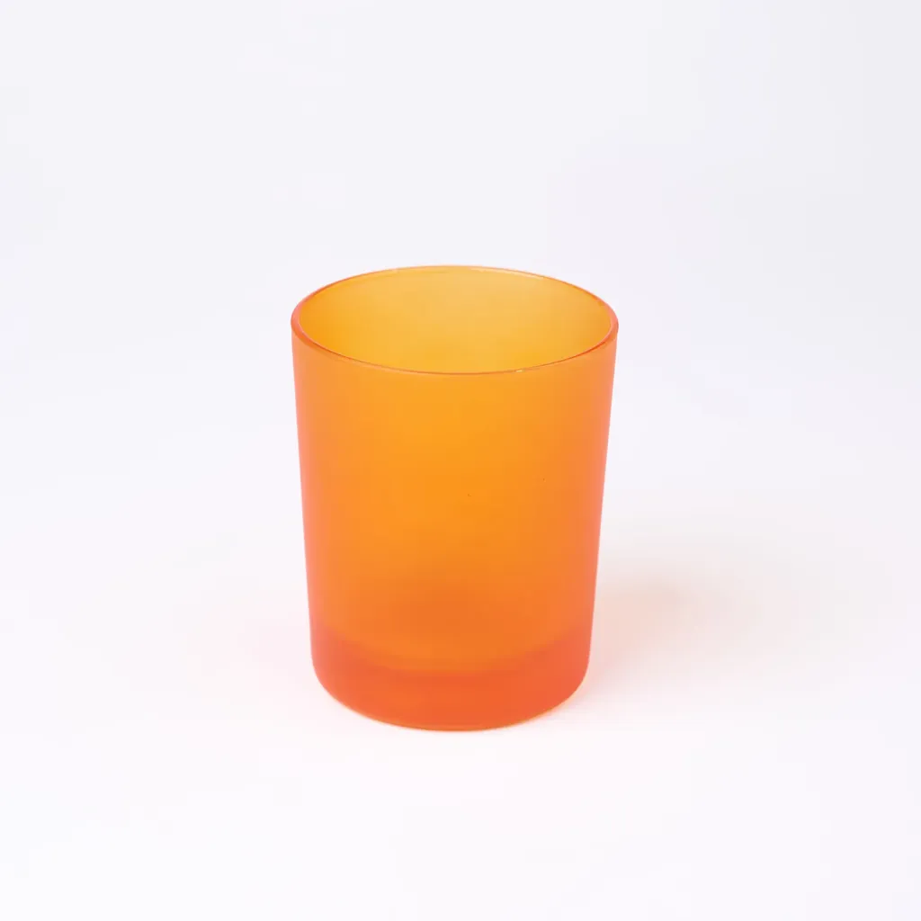 Kleurstaal op glas | Geel & Oranje