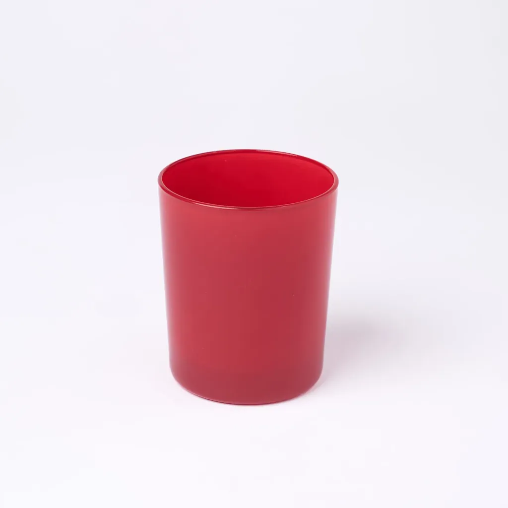 Kleurstaal op glas | Rood