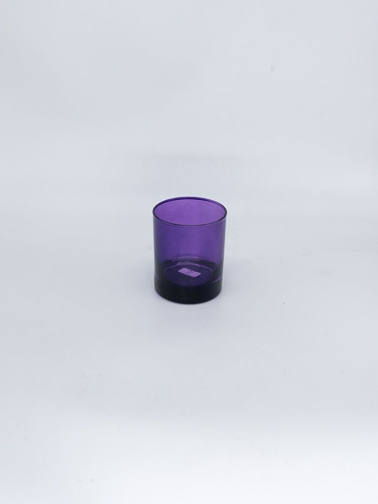 Púrpura vidrio transparente para velas 30CL