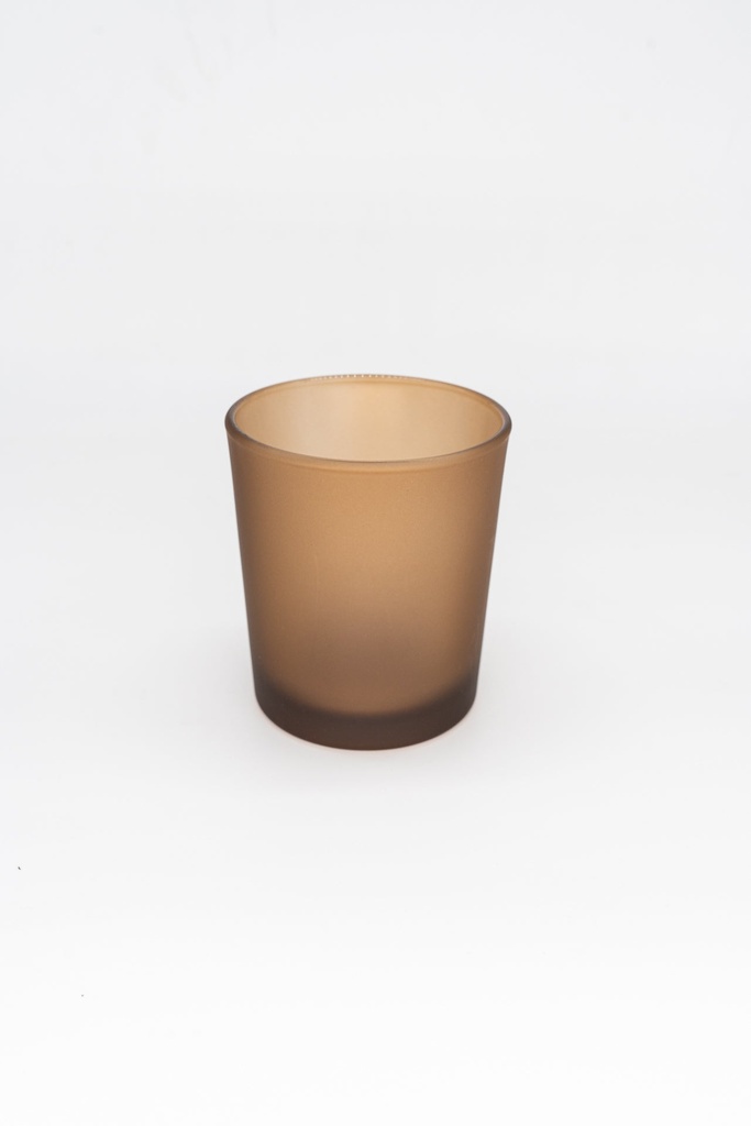 Vidrio marrón Matt para velas 30Cl