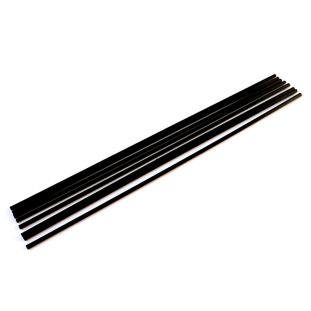 Zwarte fiber reeds 25cm x 4mm