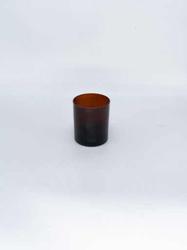 Transparant apotheque (amber) glas voor kaarsen MEDIUM