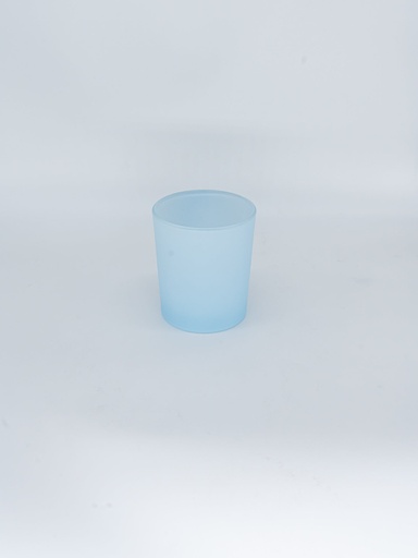 Mat dekkend pastelblauw glas voor kaarsen MEDIUM