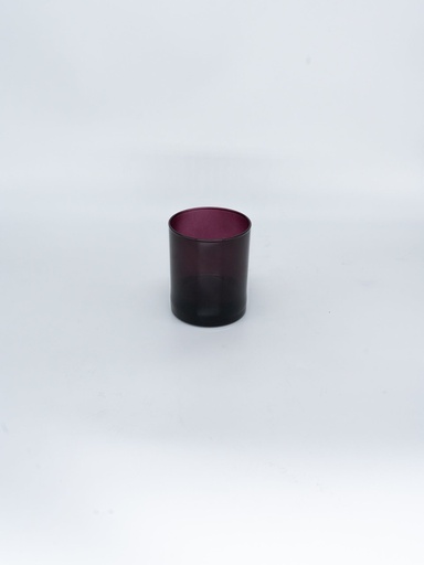 Purper transparant glas voor kaarsen 30cl