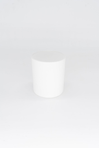 Mat dekkend wit glas voor kaarsen MEDIUM