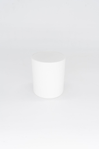 Mat dekkend wit glas voor kaarsen MEDIUM
